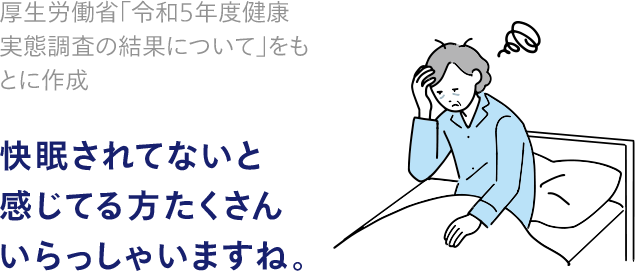 快眠されてないと 感じてる方たくさん いらっしゃいますね。