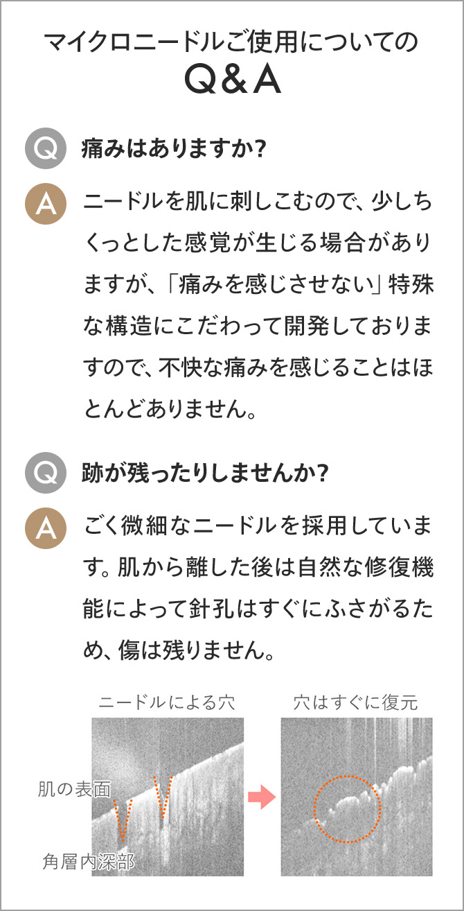 マイクロニードルご使用についてのQ&A