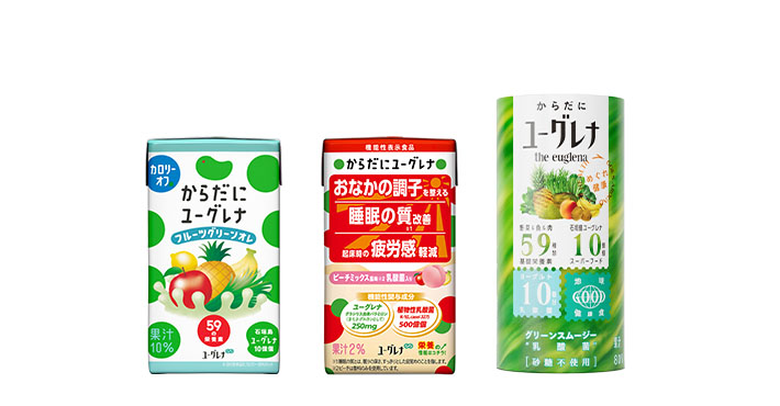 ドリンク3本セット（フルーツオレ カロリーオフ・ピーチ・グリーンスムージー