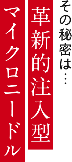 革新的注入型マイクロニードル