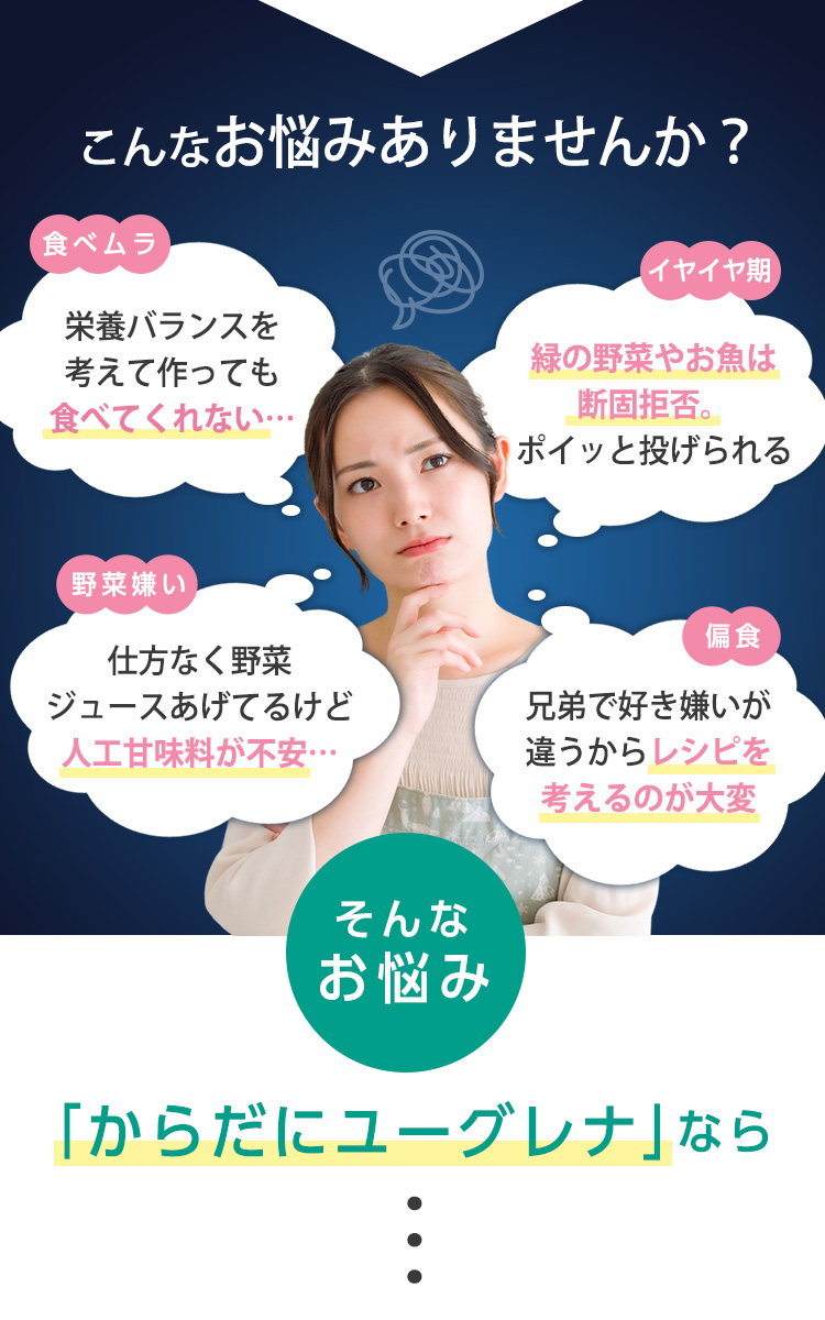 そんな気持ちを込めて作ったのが「からだにユーグレナ」です。