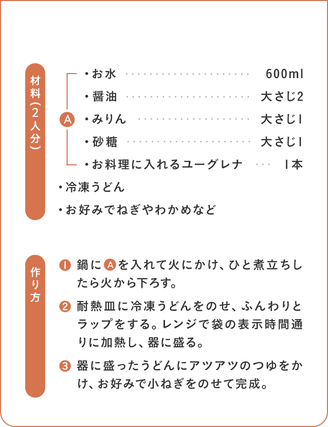 すうどんに入れるだけ